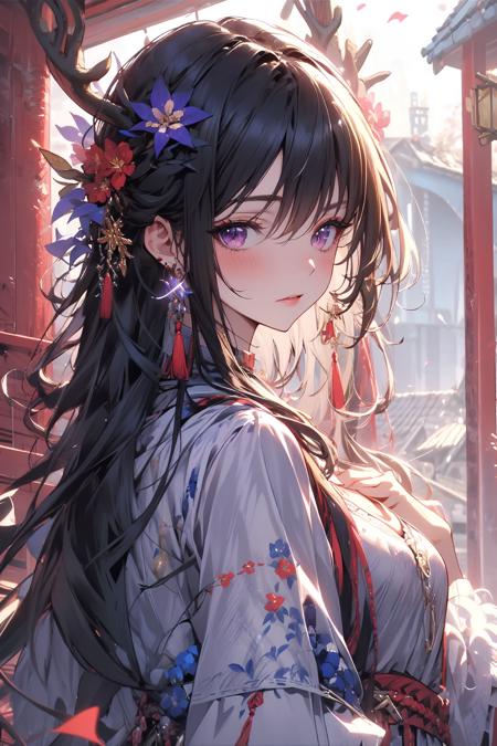 17505-3563315039-, (masterpiece_1.2), best quality,PIXIV,midjourney portrait,_1girl, solo, long hair, white hair, looking at viewer, jewelry, hai.png